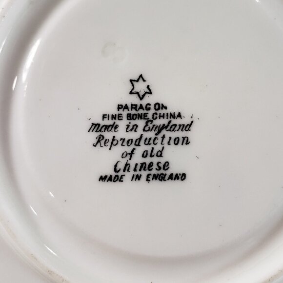 Paragon RARE “Reproduction of Old Chinese” Teacup & Saucer Duo circa 1920-1932 - Picture 3 of 11